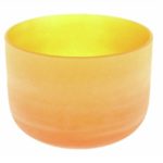 Bol de cristal reglat Chakra Sacrala 25 cm