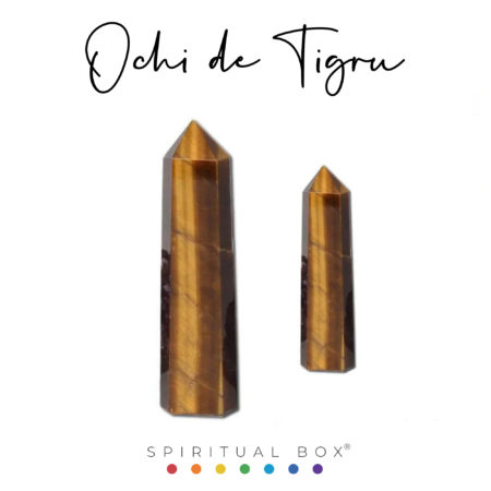 Vârful de Ochi de Tigru 9 cm  — Claritate, Protecție și Echilibru Energetic