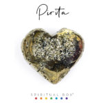 Inimă Cristal Pirita Naturală 6 cm – Abundență și Putere Interioară