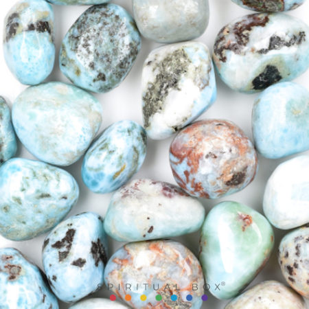 Cristal Rulat Larimar – Liniște Interioară, Vindecare Emoțională și Conexiune Spirituală