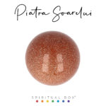 Sfera Piatra Soarelui 6 cm – Energie Pozitivă, Vitalitate și Abundență