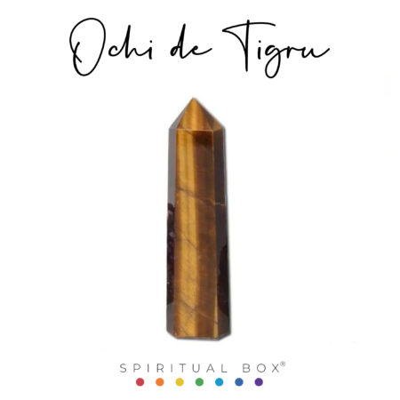 Vârful de Ochi de Tigru 6 cm  — Claritate, Protecție și Echilibru Energetic