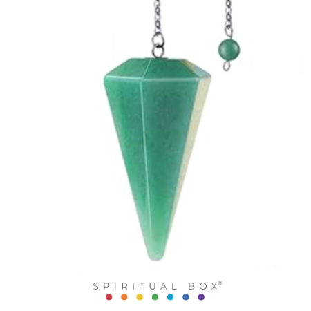 Pendul Radiestezic Aventurin Verde – Noroc, Vindecare și Claritate Energetică