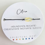 Brățară Citrin – Cristal Natural al Abundenței și Încrederii în Sine, cu Șnur Reglabil