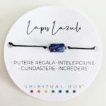 Brățară Lapis Lazuli – Cristal Natural al Adevărului și Intuiției, cu Șnur Reglabil