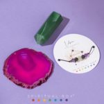 Kit Balanță – Cristal Vârf Aventurin Verde, Brățară cu Cristale Naturale și Agat Roz